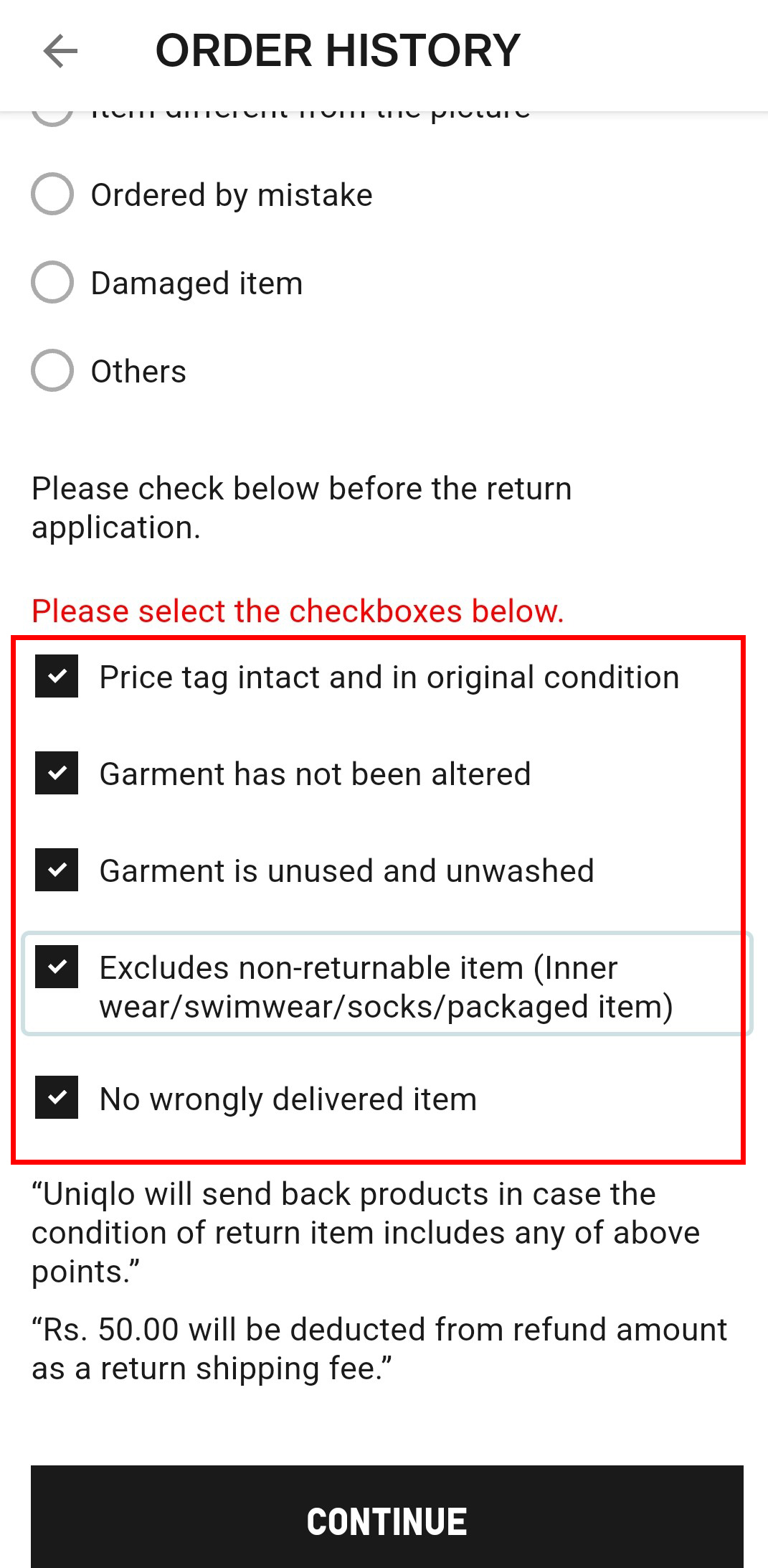 return reason